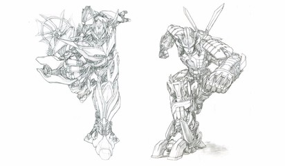 這么炫酷的變形金剛,竟然是拿彩鉛畫的_動漫_網